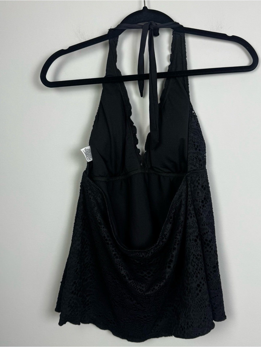 MOSSIMO | Black Lace Swim Tankini Top Women’s Size X-Large - Picture 7 of 8